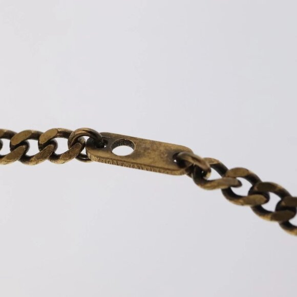 LOUIS VUITTON LV Wood Necklace metal Dark Silver MP2818 LV Auth 95075 - Picture 3 of 16